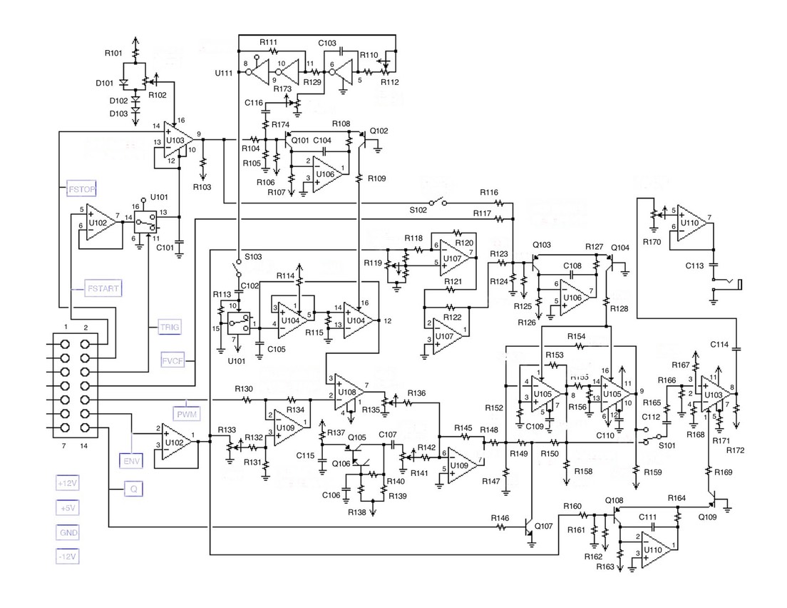 Analog Electronics Schematic