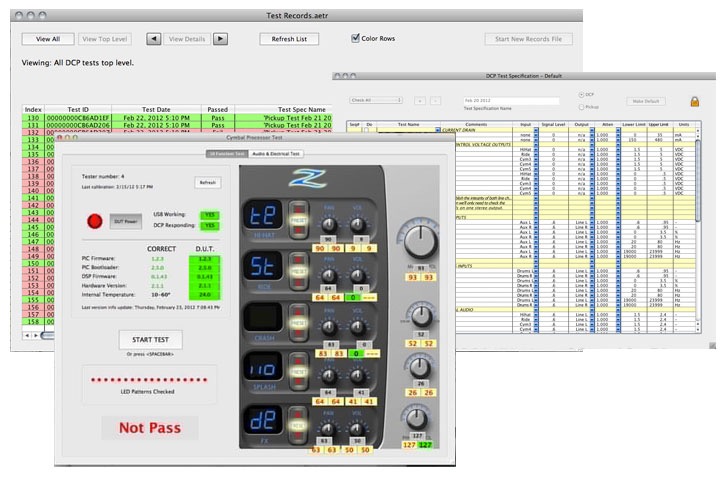 Automated tester ATE control and logging software